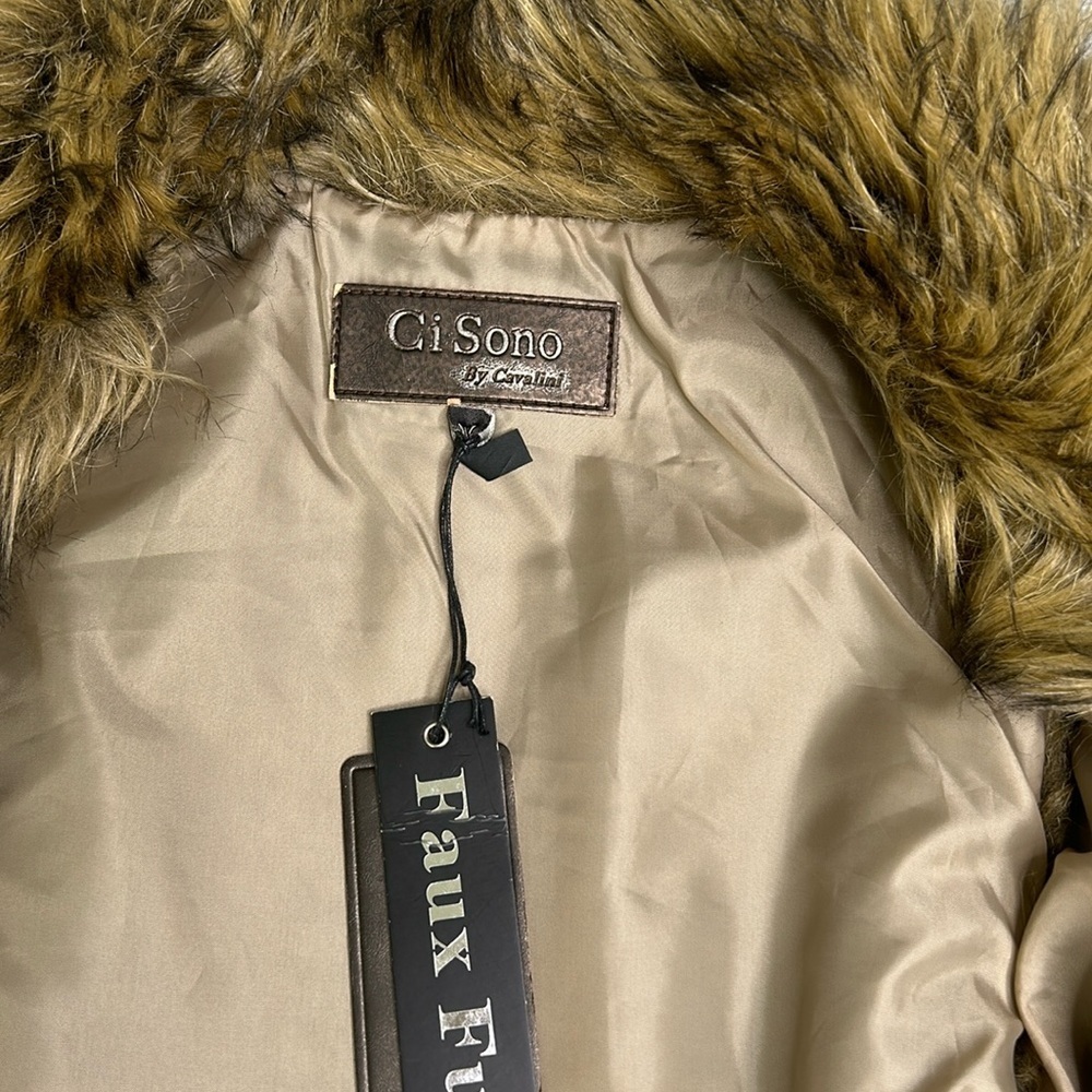 Ci Sono By Cavalini Faux Fur Vest - Picture 3 of 16